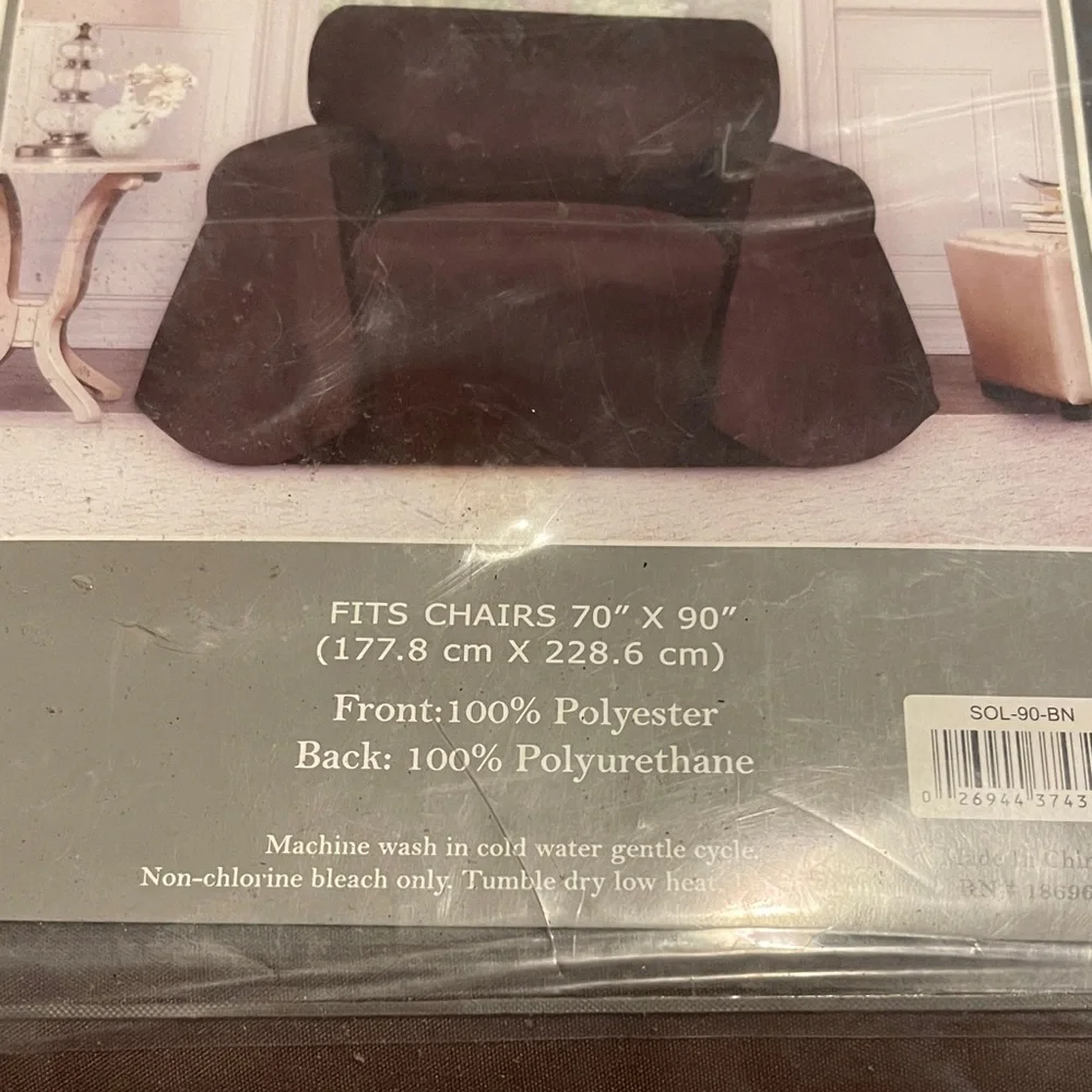 Soho Home Brown Chair Throw Cover Fits Chairs 70 x 90 Inches